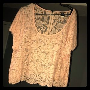 Torrid size 3 lace crop top